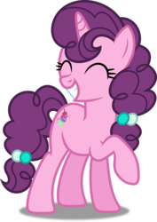 Size: 3537x5000 | Tagged: safe, artist:dashiesparkle, sugar belle, pony, unicorn, g4, the cutie map, ^^, cute, eyes closed, female, grin, mare, raised hoof, simple background, smiling, solo, sugarbetes, transparent background, vector