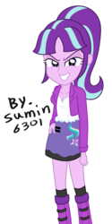 Size: 1244x2490 | Tagged: safe, artist:sumin6301, starlight glimmer, equestria girls, g4, the cutie map, clothes, equestria girls-ified, female, s5 starlight, simple background, skirt, solo, transparent background, vector