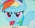 Size: 224x180 | Tagged: safe, edit, edited screencap, screencap, rainbow dash, g4, hurricane fluttershy, my little pony: friendship is magic, baseball cap, blowing, ccg, coach, coach rainbow dash, cropped, gotta go fast, hat, male, rainbow dashs coaching whistle, sonic the hedgehog, sonic the hedgehog (series), whistle