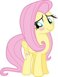 Size: 774x1033 | Tagged: safe, artist:thesketchypony, fluttershy, pegasus, pony, g4, blushing, female, simple background, solo, transparent background, vector