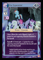 Size: 409x571 | Tagged: safe, enterplay, applejack, fluttershy, pinkie pie, rainbow dash, rarity, twilight sparkle, alicorn, pony, absolute discord, g4, my little pony collectible card game, the cutie map, ccg, female, mane six, mare, twilight sparkle (alicorn)