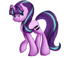 Size: 1280x960 | Tagged: safe, artist:myralilth, starlight glimmer, g4, the cutie map, equal, equal cutie mark, female, looking back, simple background, solo, transparent background
