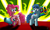 Size: 2016x1200 | Tagged: safe, artist:filpapersoul, party favor, pinkie pie, earth pony, pony, unicorn, g4, my little pony: friendship is magic, the cutie map, balloon, female, male, mare, party cannon, rocket launcher, stallion