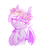 Size: 2396x3000 | Tagged: safe, artist:mav, oc, oc only, oc:midnight blossom, bat pony, pony, :t, bedroom eyes, blushing, cute, floral head wreath, flower, high res, looking back, simple background, smiling, solo, white background