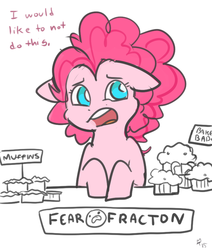 Size: 711x838 | Tagged: safe, artist:mt, pinkie pie, g4, baked bads, fear factor, female, muffin, solo