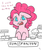 Size: 711x838 | Tagged: safe, artist:mt, pinkie pie, g4, baked bads, fear factor, female, muffin, solo