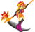 Size: 1440x1301 | Tagged: safe, artist:algoorthviking, sunset shimmer, equestria girls, g4, awesome, badass, clothes, female, scythe, simple background, transparent background