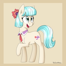 Size: 1400x1400 | Tagged: safe, artist:notenoughapples, coco pommel, g4, female, solo