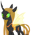 Size: 3274x3524 | Tagged: safe, artist:ex-machinart, oc, oc only, oc:ambrosia, changeling, changeling queen, changeling oc, changeling queen oc, female, high res, simple background, solo, transparent background, vector, yellow changeling