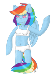 Size: 600x800 | Tagged: safe, artist:lodidah, rainbow dash, anthro, g4, female, solo