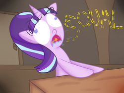 Size: 1024x768 | Tagged: safe, artist:mr-degration, starlight glimmer, g4, the cutie map, derp, female, solo