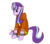 Size: 630x550 | Tagged: safe, artist:fantasyinsanity, starlight glimmer, unicorn, semi-anthro, g4, chains, clothes, ear fluff, female, floppy ears, mare, pouting, prison outfit, prisoner sg, shackles, simple background, sitting, solo, transparent background