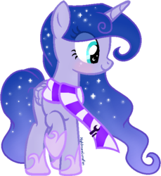 Size: 516x564 | Tagged: safe, artist:nightmarelunafan, oc, oc only, oc:moon shine, alicorn, pony, alicorn oc, solo