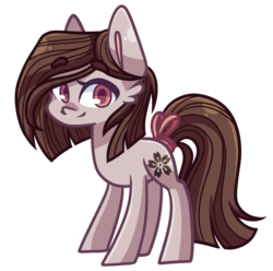 Size: 922x914 | Tagged: safe, artist:looji, oc, oc only, oc:plum blossom, earth pony, pony, solo