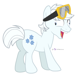 Size: 450x448 | Tagged: safe, artist:dm29, double diamond, earth pony, pony, g4, the cutie map, butt, derp, faic, goggles, i didn't listen, male, plot, simple background, solo, stallion