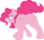 Size: 4000x3610 | Tagged: safe, artist:bork88, artist:joey darkmeat, pinkie pie, earth pony, pony, g4, balloonbutt, butt, featureless crotch, female, looking back, mare, plot, plump, simple background, solo, transparent background, vector, wide hips