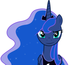 Size: 6957x6400 | Tagged: safe, artist:parclytaxel, princess luna, g4, .svg available, absurd resolution, female, simple background, solo, transparent background, vector