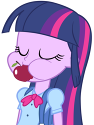 Size: 5911x7881 | Tagged: safe, artist:cool77778, twilight sparkle, equestria girls, g4, my little pony equestria girls, absurd resolution, apple, female, simple background, solo, transparent background, twilight sparkle (alicorn), vector