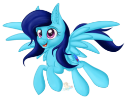 Size: 800x650 | Tagged: safe, artist:unisoleil, oc, oc only, oc:blue flame, pegasus, pony, solo