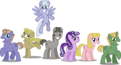 Size: 5355x2894 | Tagged: safe, artist:vector-brony, moon dust, offbeat, starlight glimmer, g4, the cutie map, equal cutie mark, lemon custard, simple background, transparent background, vector