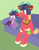 Size: 500x642 | Tagged: safe, artist:coggler, big macintosh, spike, earth pony, pony, g4, my little pony: friendship is magic, the cutie map, drinking hat, gem helmet, hat, helmet, hoofball, male, stallion