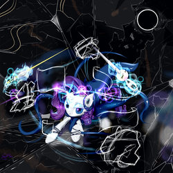 Size: 1024x1024 | Tagged: safe, artist:frist44, rarity, g4, cosplay, crossover, god tier, hero of void, homestuck, ponystuck, story included, sylph of void