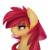 Size: 1800x1800 | Tagged: safe, artist:chocolateponi, apple bloom, g4, bubblegum, female, older, portrait, solo