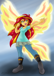 Size: 1280x1790 | Tagged: safe, artist:ambris, sunset shimmer, equestria girls, g4, my little pony equestria girls: rainbow rocks, my past is not today, colored pupils, female, fiery shimmer, solo, sunset phoenix