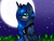 Size: 800x600 | Tagged: safe, artist:fidney22, princess luna, g4, female, heart eyes, moon, solo, wingding eyes