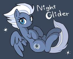 Size: 851x681 | Tagged: dead source, safe, artist:semi-kon, night glider, pegasus, pony, g4, the cutie map, female, simple background, solo