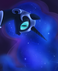 Size: 1800x2200 | Tagged: safe, artist:divlight, nightmare moon, g4, female, solo
