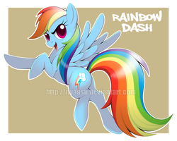 Size: 900x720 | Tagged: safe, artist:nyaasu, rainbow dash, pegasus, pony, g4, female, simple background, solo, watermark