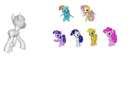 Size: 1085x800 | Tagged: safe, applejack, fluttershy, pinkie pie, rainbow dash, rarity, twilight sparkle, oc, oc:anonymous, alicorn, pony, g4, female, mane six, mare, twilight sparkle (alicorn)