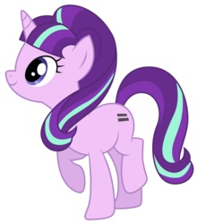 Size: 4406x5000 | Tagged: safe, artist:kooner-cz, starlight glimmer, pony, unicorn, g4, the cutie map, absurd resolution, cute, female, glimmerbetes, mare, raised hoof, raised leg, s5 starlight, simple background, smiling, solo, transparent background, vector, when she smiles