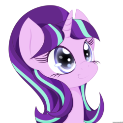 Size: 2500x2500 | Tagged: safe, artist:an-m, starlight glimmer, pony, unicorn, g4, the cutie map, cute, female, glimmerbetes, high res, mare, s5 starlight, simple background, smiling, solo, transparent background, vector