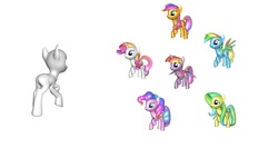 Size: 1976x1192 | Tagged: safe, applejack, fluttershy, pinkie pie, rainbow dash, rarity, twilight sparkle, oc, oc:anonymous, alicorn, pony, g4, female, mane six, mare, rainbow power-ified, twilight sparkle (alicorn)