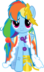 Size: 3981x6548 | Tagged: safe, artist:rainbowrage12, rainbow dash, pegasus, pony, g4, the best night ever, .svg available, bruised, clothes, dress, female, gala dress, simple background, solo, transparent background, vector