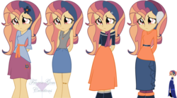 Size: 1024x570 | Tagged: safe, artist:winter-wondermare, oc, oc only, oc:dusk, equestria girls, g4, base used, equestria girls-ified
