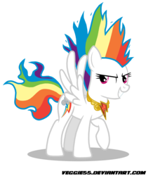 Size: 1480x1700 | Tagged: dead source, safe, artist:veggie55, rainbow dash, pegasus, pony, g4, commission, element of loyalty, elements of harmony, female, mare, simple background, solo, super rainbow dash, transparent background, vector