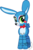 Size: 396x599 | Tagged: safe, artist:sky-winds, hybrid, original species, rabbit pony, five nights at freddy's, ponified, solo, toy bonnie