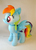 Size: 930x1300 | Tagged: safe, artist:planetplush, rainbow dash, g4, customized toy, irl, photo, plushie, solo, watermark