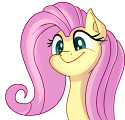 Size: 1044x1000 | Tagged: safe, artist:discorded, fluttershy, pony, g4, the cutie map, cute, faic, female, flutterbob, mare, shyabetes, simple background, smiling, solo, transparent background