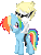 Size: 500x650 | Tagged: safe, artist:timeless-knight, rainbow dash, human, pony, g4, animated, crossover, dirk strider, duo, female, homestuck, humans riding ponies, male, mare, riding, sunglasses, wingless