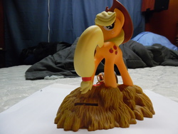 Size: 4608x3456 | Tagged: safe, artist:diamondselecttoys, applejack, g4, figure, irl, merchandise, photo, piggy bank, solo