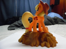 Size: 4608x3456 | Tagged: safe, artist:diamondselecttoys, applejack, g4, figure, irl, merchandise, photo, piggy bank, solo