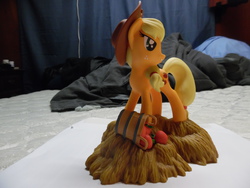 Size: 4608x3456 | Tagged: safe, artist:diamondselecttoys, applejack, g4, figure, irl, merchandise, photo, piggy bank, solo