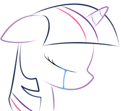 Size: 2500x2300 | Tagged: safe, artist:facing-worlds, twilight sparkle, g4, crying, female, high res, minimalist, solo