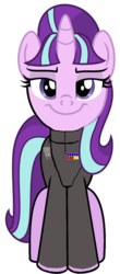 Size: 593x1348 | Tagged: safe, artist:ichijoe, starlight glimmer, g4, the cutie map, female, grand moff, simple background, smug, smuglight glimmer, solar empire, solo, star wars, transparent background, wilhuff tarkin