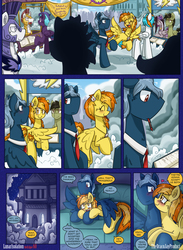 Size: 1584x2160 | Tagged: safe, artist:dracojayproduct, spitfire, oc, oc only, oc:pierson, oc:spitfire, pony, comic:lunar isolation, g4, canon x oc, comic