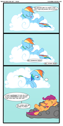 Size: 1200x2400 | Tagged: dead source, safe, artist:veggie55, rainbow dash, scootaloo, pegasus, pony, g4, comic, older